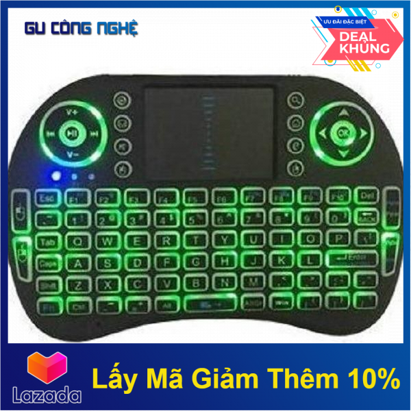 Bàn phím không dây nhiều màu kiêm chuột cảm ứng đa năng bluetooth -dc2586.