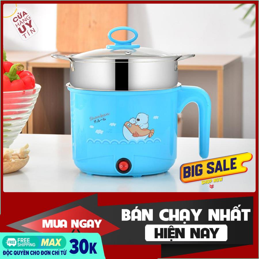 Ca mì giá hấp nhựa, ca mì nấu lẩu cao cấp, nồi lẩu mini - BẢO HÀNH 1 ĐỔI 1