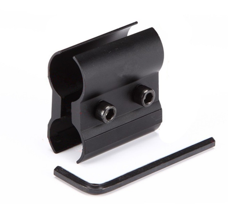 Chân Kẹp ống QQ cho đèn laze, đèn pin...... +1 tô vít lục giác