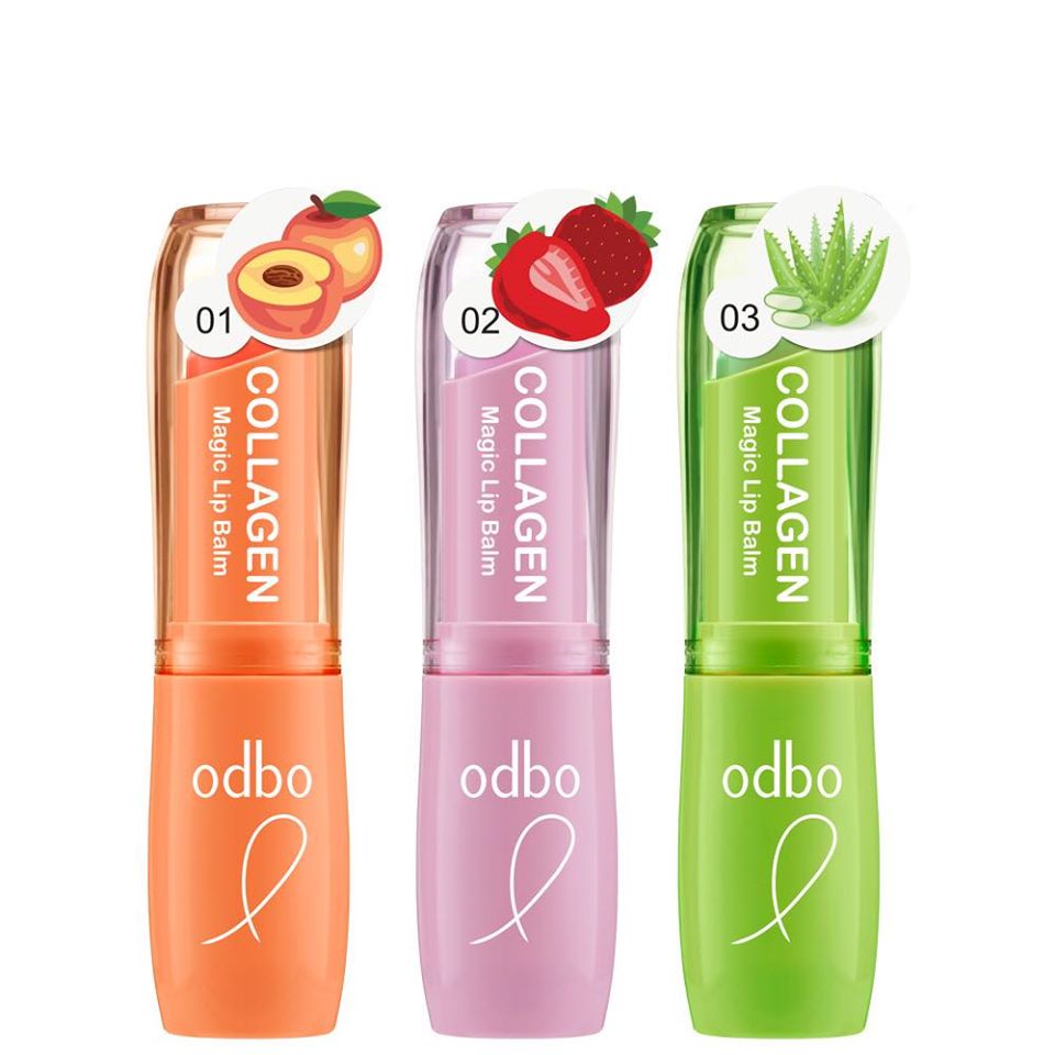Son Dưỡng Môi Chống Thâm Thái Lan ODBO  Collagen Magic Lip Balm OD521