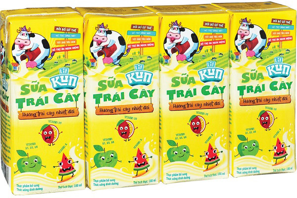 thùng 24 hộp sữa kun hương trái cây  công nghệ nhật  bản  hộp 110ml