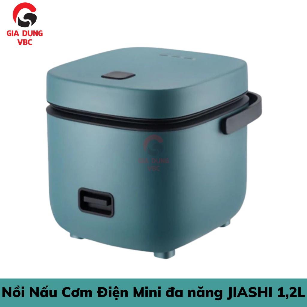 Nồi nấu cơm điện mini đa năng jiashi 1.2l đa năng, nồi cơm điện mini siêu tiện lợi