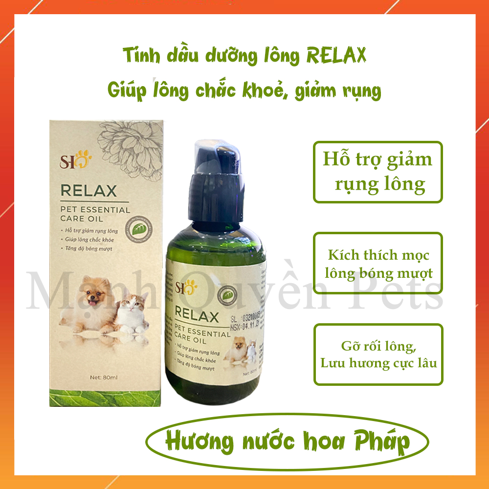 Tinh dầu dưỡng lông chó mèo, giúp lông chắc khoẻ bóng mượt