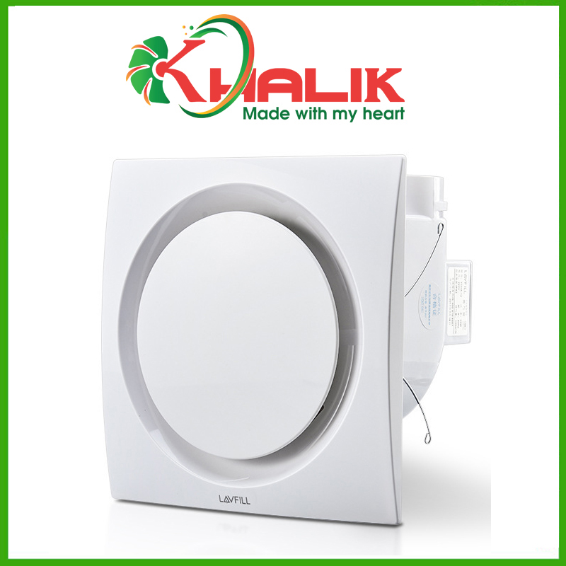 Quạt thông gió, quạt hút mùi âm trần-ốp trần không đèn LED mặt phẳng tròn LAVFILL LFCV-16D và mặt phẳng vuông LFCV-16L(bề mặt 300*300mm)