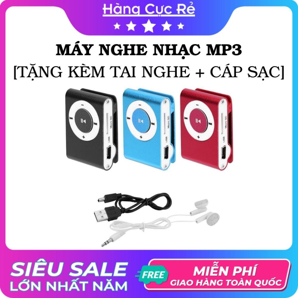 Máy nghe nhạc MP3 + Tặng kèm tai nghe - Shop Hàng Cực Rẻ