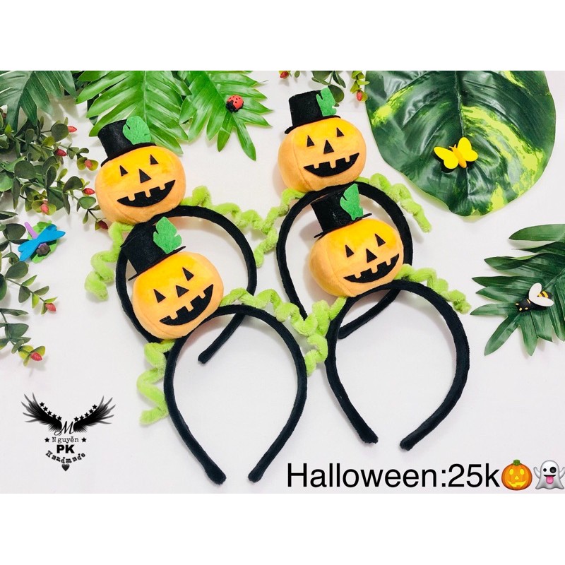 Băng đô cài tóc bí ngô halloween