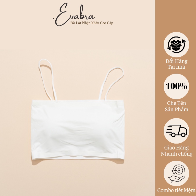 Áo bra su eva bra trơn quây 2 dây đệm mỏng thoáng mát gb8881
