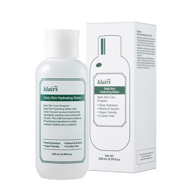 Toner klairs cấp ẩm - klairs daily skin hydrating water