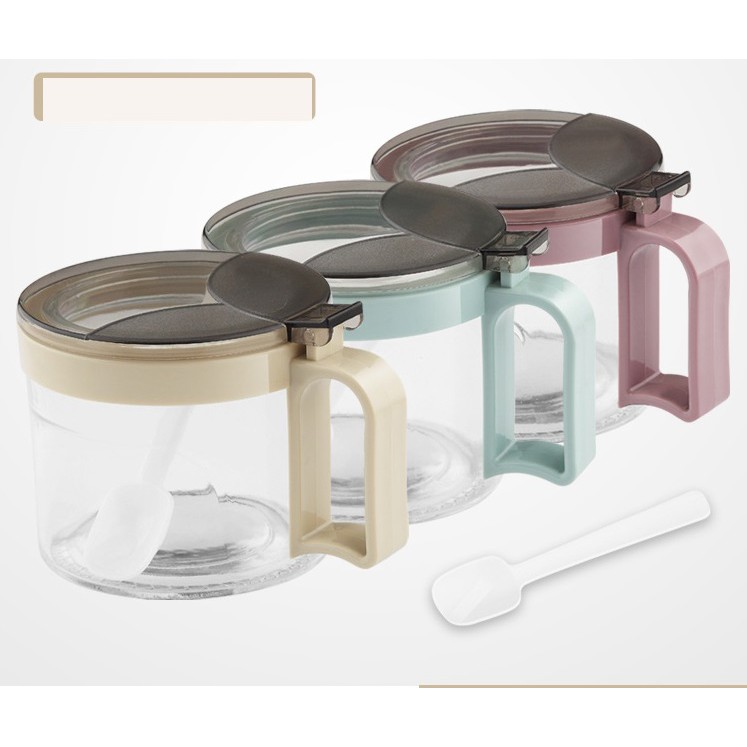 Hộp đựng gia vị 3 hủ, Hũ, lọ đựng gia vị cao cấp , Bộ Hộp đựng gia vị 3 hủ đa năng, Hộp đựng gia vị 3 hủ tiện lợi, Bộ 3 hũ thủy tinh đựng gia vị,