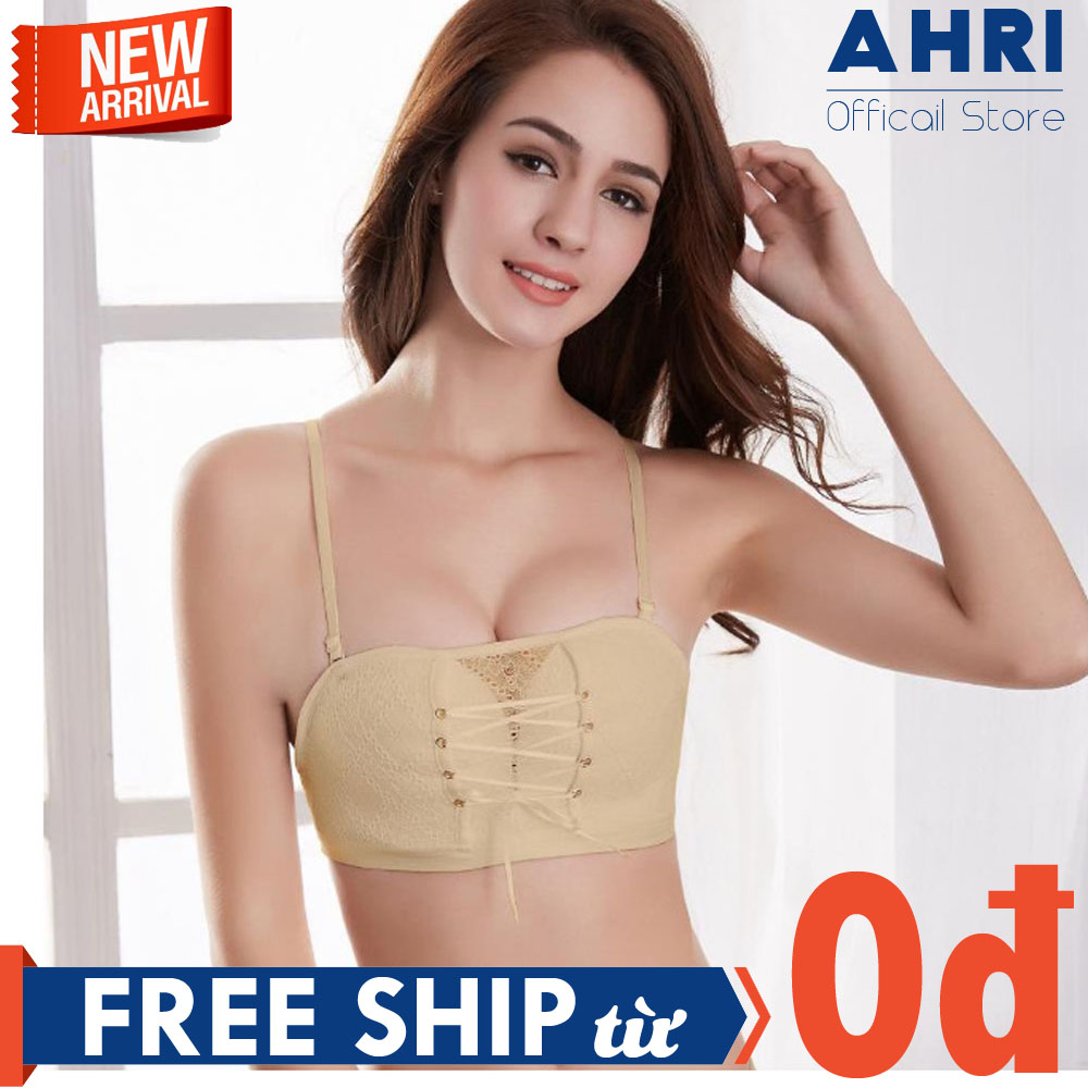 Áo lót ren chống tụt cup ngực dây rút siêu nâng