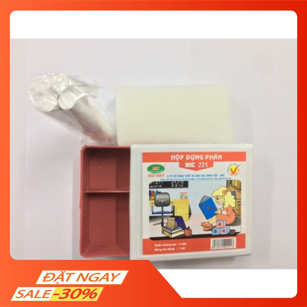 [Mua Kèm Deal Hot] Hộp Đựng Phấn MIC221 kèm phấn và bông lau