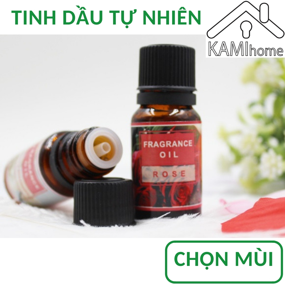 Tinh dầu xông phòng 10ml(Chọn mùi: Oải hương Hoa Lài Bạc Hà Tràm trà..) đuổi muỗi an toàn và khử mùi thơm phòng dùng với Đèn xông Máy khuếch tán phun sương tạo ẩm