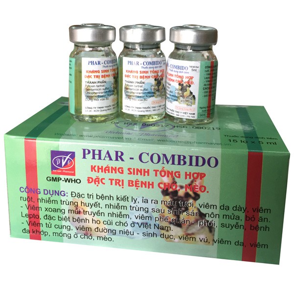 THUỐC THÚ Y PHAR COMBIDO 10ml