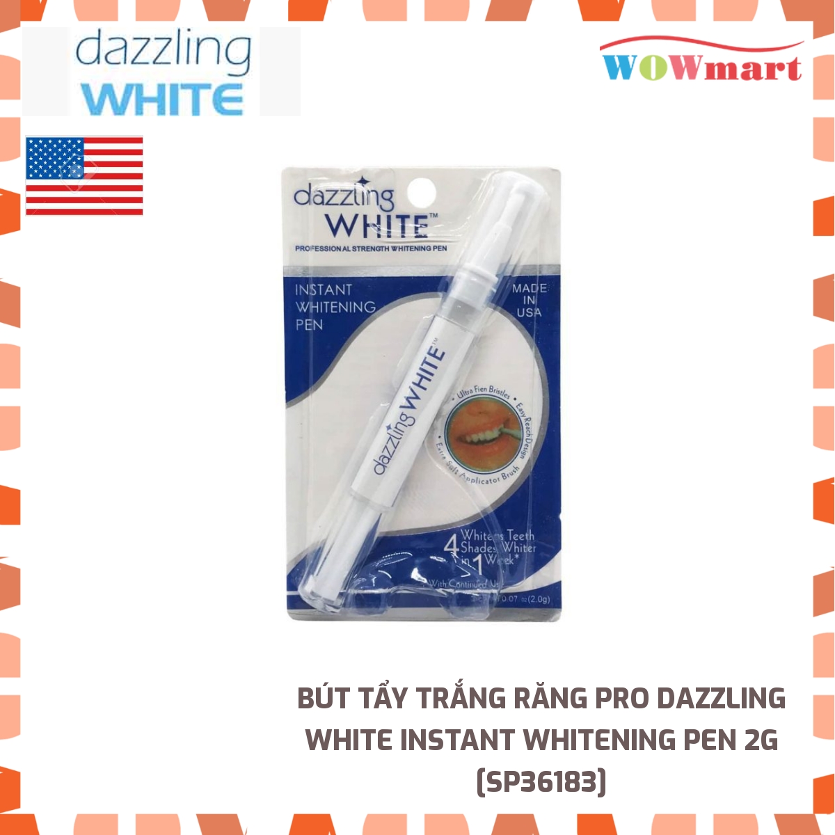[HCM]Bút tẩy trắng răng Pro Dazzling White Instant Whitening Pen 2g