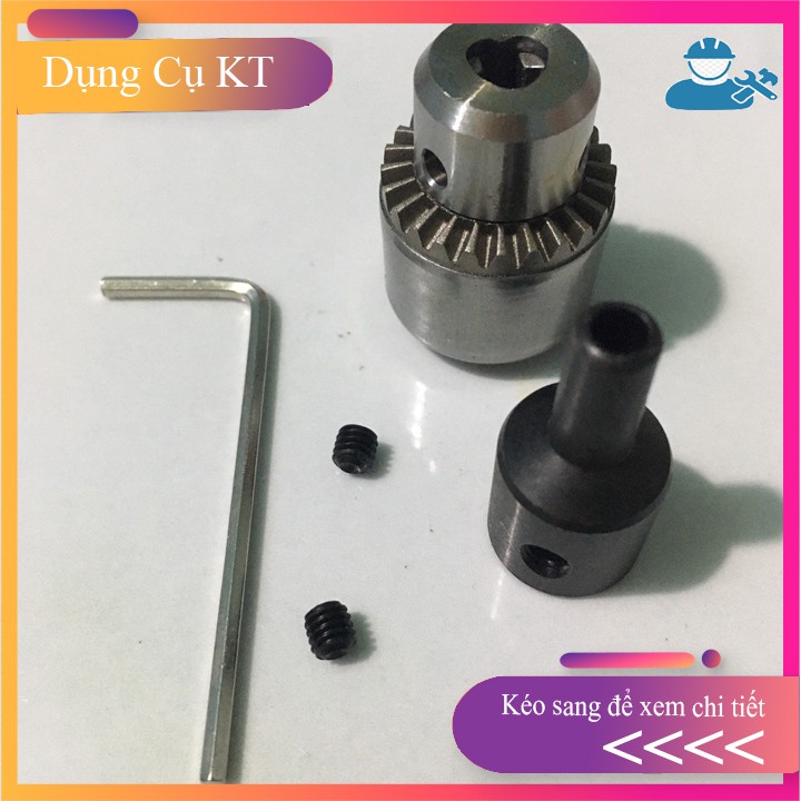 Đầu kẹp mũi khoan mini 0.3-4mm cho mô tơ trục 4mm và 6mm