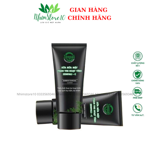 SỮA RỬA MẶT THAN TRE HOẠT TÍNH ZENPALI C [CHÍNH HÃNG]