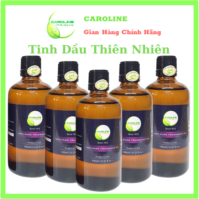 Tinh dầu xông thơm phòng CAROLINE chiết xuất từ thiên nhiên 100ml khử mùi hôi, giúp căn phòng thơm tho xua đuổi được côn trùng