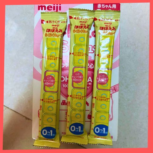 Combo 3 thanh sữa Meji hàng nhập khẩu Nhật Bản 0-1 tuổi