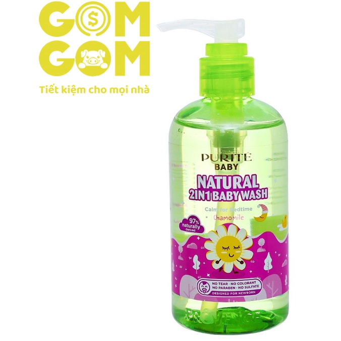 Sữa tắm gội purité baby cúc la mã 250ml