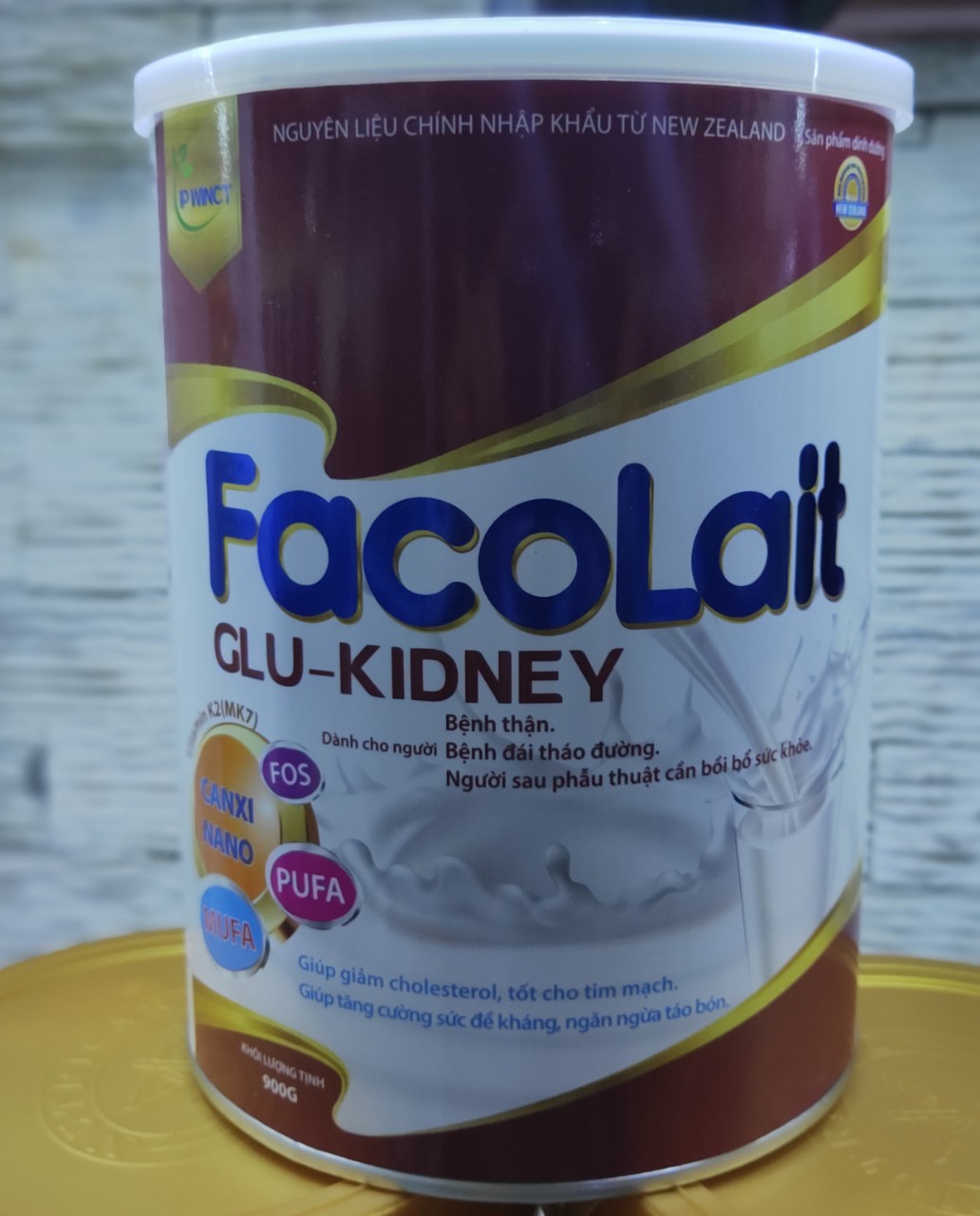 Sữa Facolait Glu-Kidney 900g cho người bệnh  thận, bệnh  tiểu đường