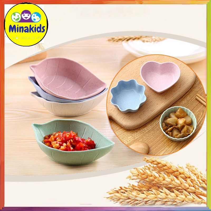 Combo 3 bát lúa mạch cho bé ăn dặm kiểu nhật hoặc đựng gia vị