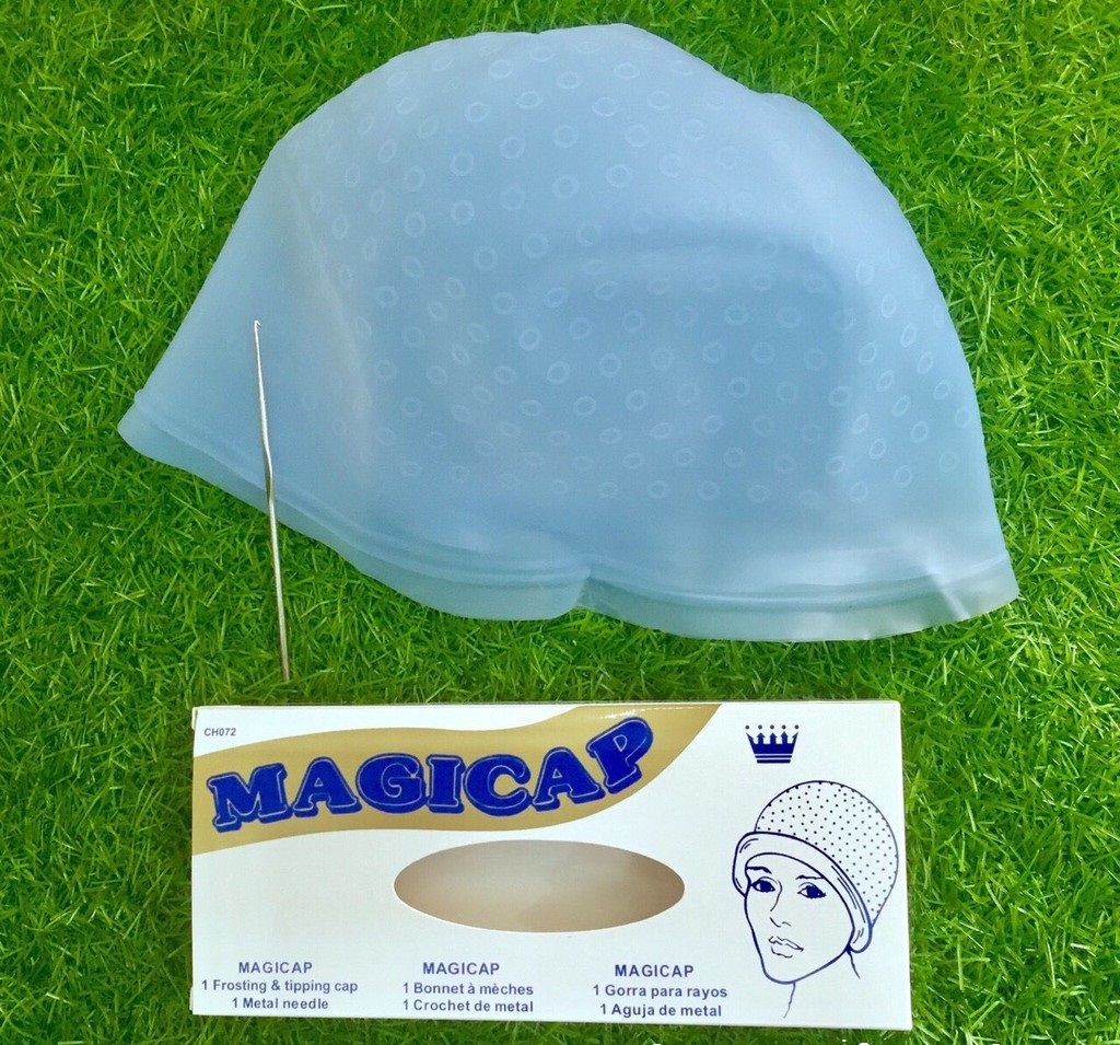 Nón móc light nhuộm tóc cao su, mũ móc highlight cao su