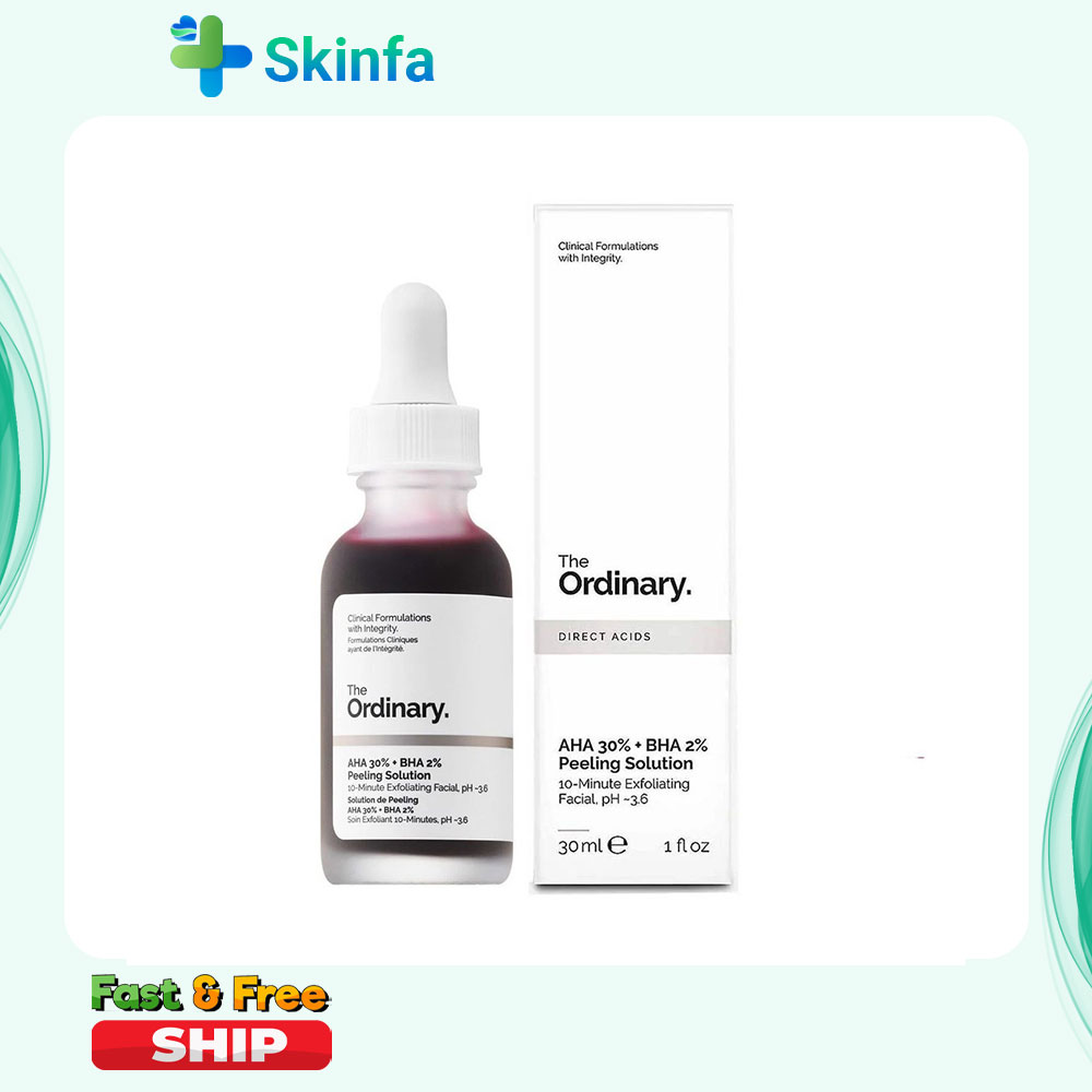 The ordinary peeling solution aha 30% - bha 2% dành cho da mụn thâm 30ml