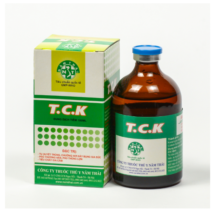 NĂM THÁI TCK 100ml bệnh nhiễm khuẩn, cầu trùng, gumboro ghép ecoli rất tốt