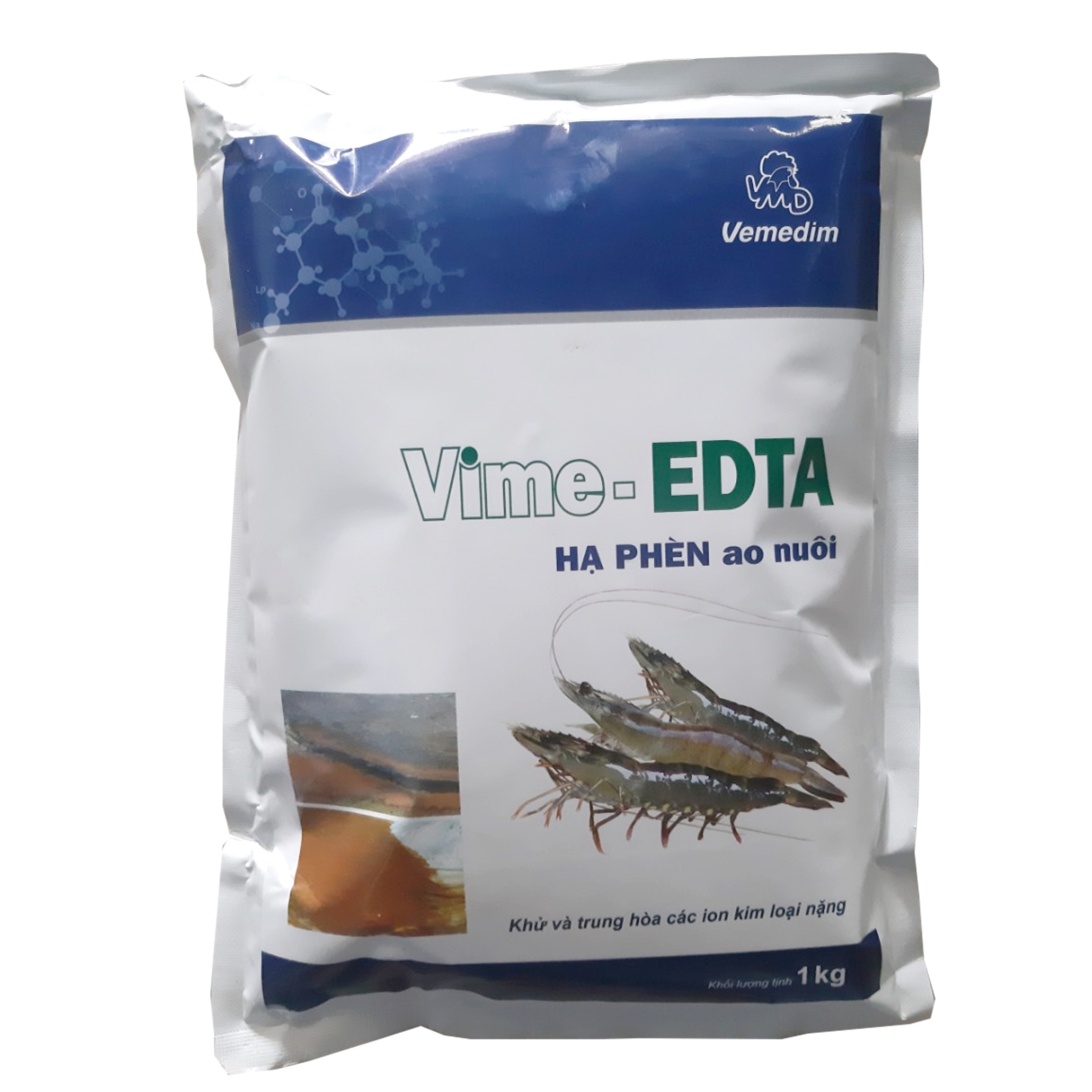 Hạ phèn ao tôm, ao cá -vime edta gói 1kg