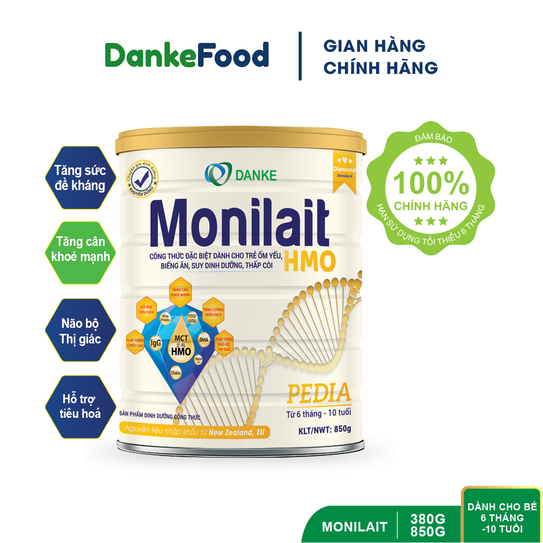 Sữa Monilait Pedia 380g - Giúp trẻ ăn ngon, tăng cân