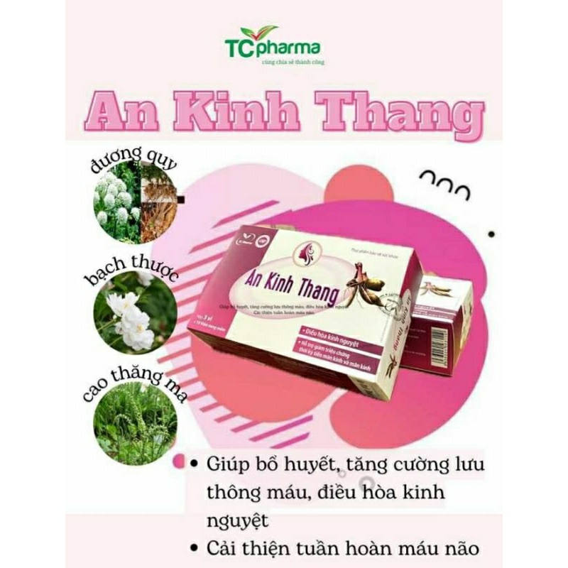 An kinh thang - viên uống điều kinh, đẹp da hộp 30 viên