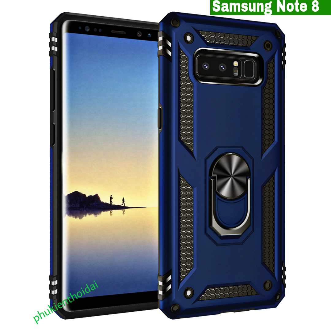 Ốp lưng Samsung Note 8 chống sốc Quân Đội nhẫn Iring cao cấp