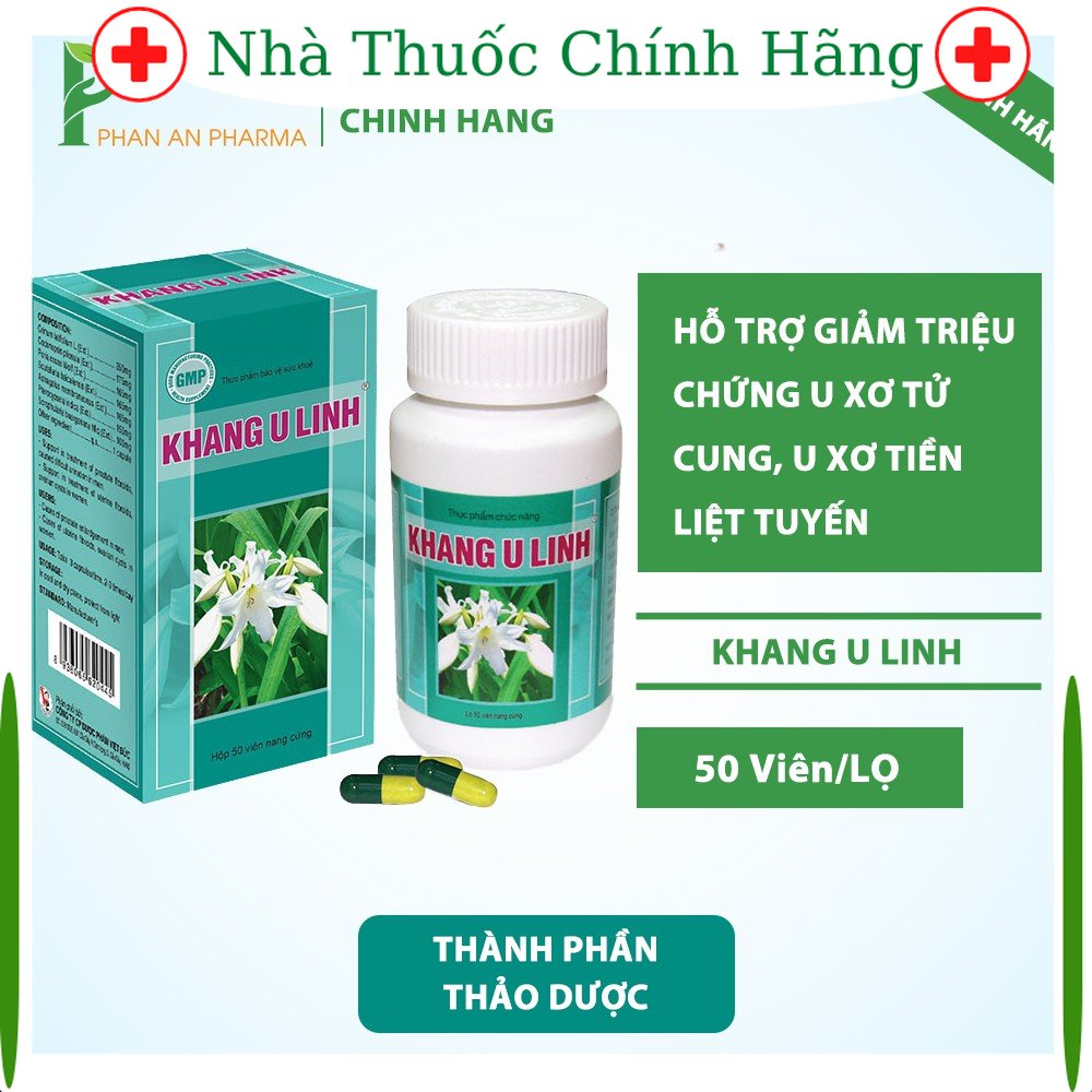 Khang U Linh hỗ trợ giảm triệu chứng U xơ tử cung u xơ tiền liệt tuyến