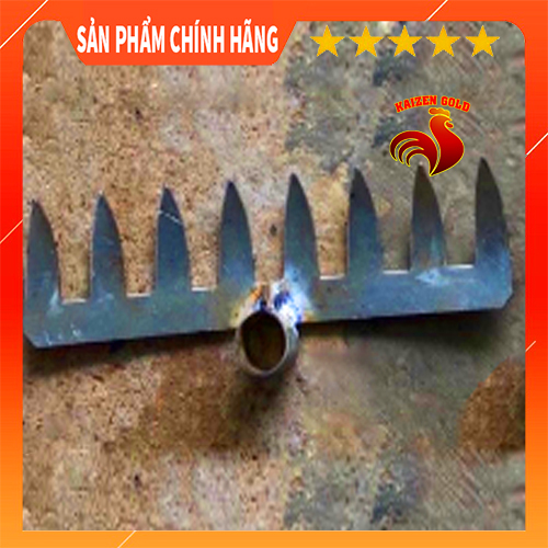 Cào cỏ 8 răng nhọn, cào đất cỏ vườn, cào nông nghiệp gắn cán gỗ hoặc sắt