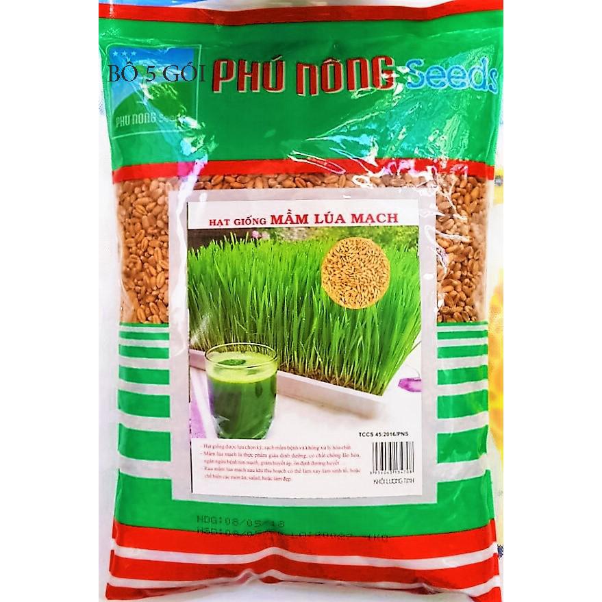 Bộ 5 gói mầm lúa mạch phú nông -klt 1kg_ giá tốt .