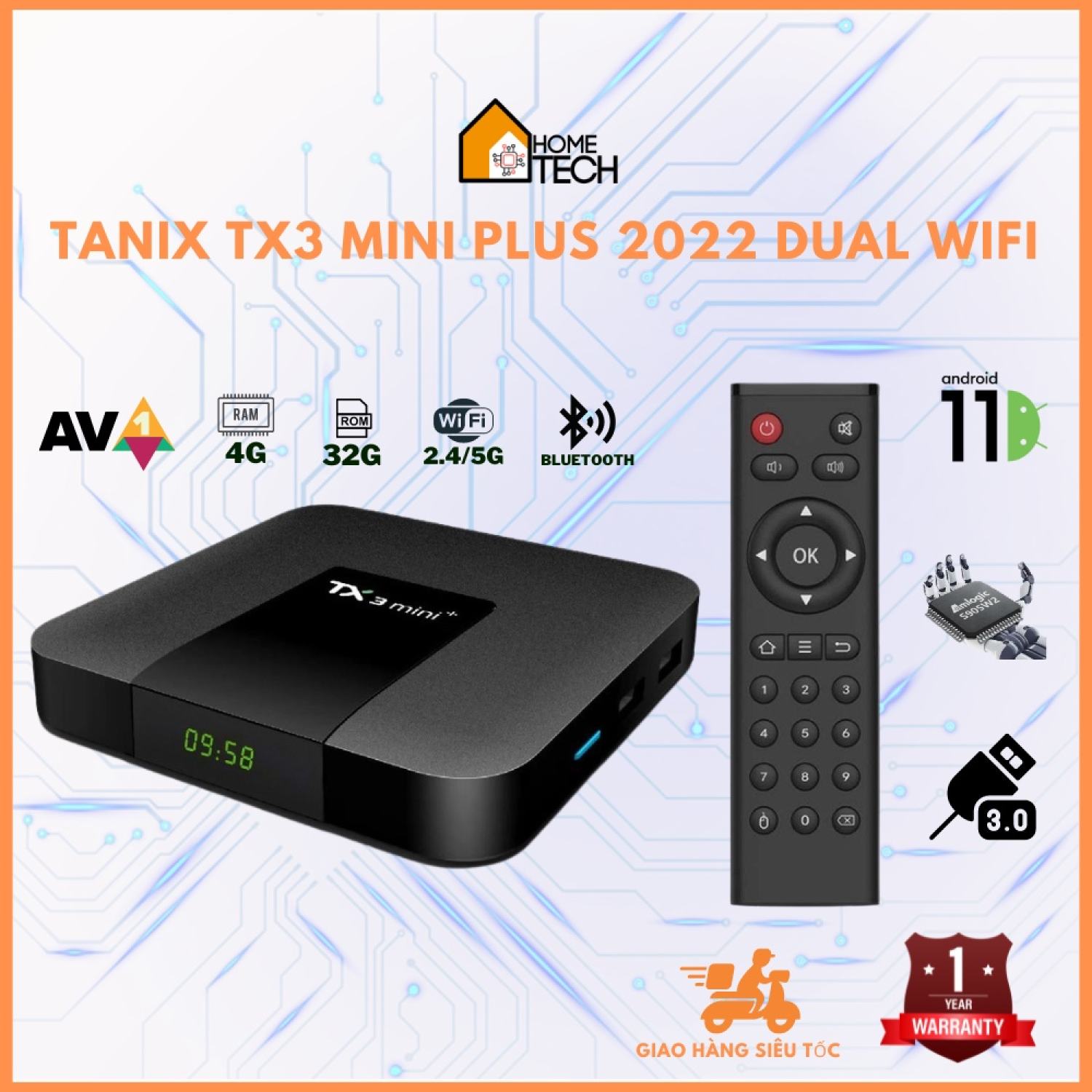 Android TV Box TX3 mini Plus 2022 Dual Wifi Bluetooth - Android 11