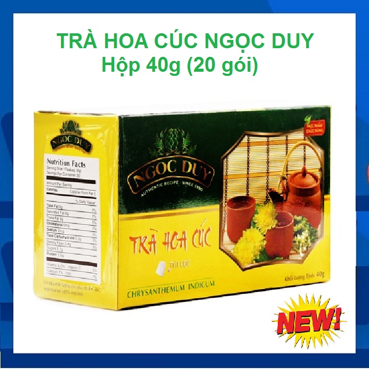 Trà hoa cúc ngọc duy đà lạt - hộp 20 túi lọc