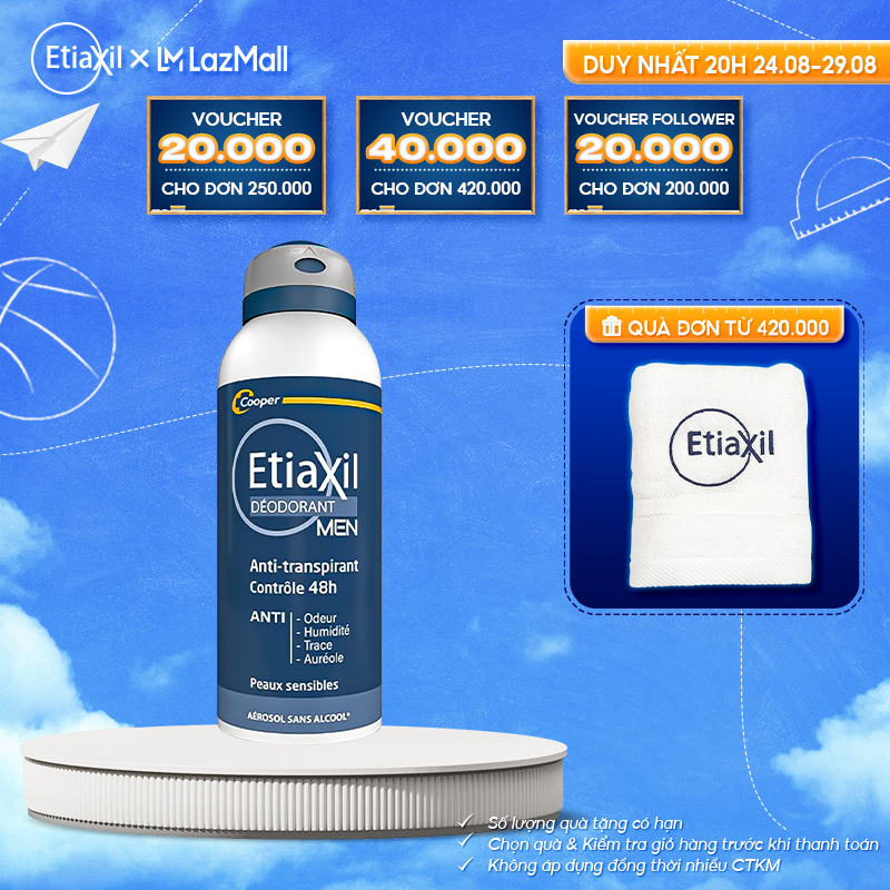 Xịt ngăn mồ hôi và khử mùi 48h etiaxil men