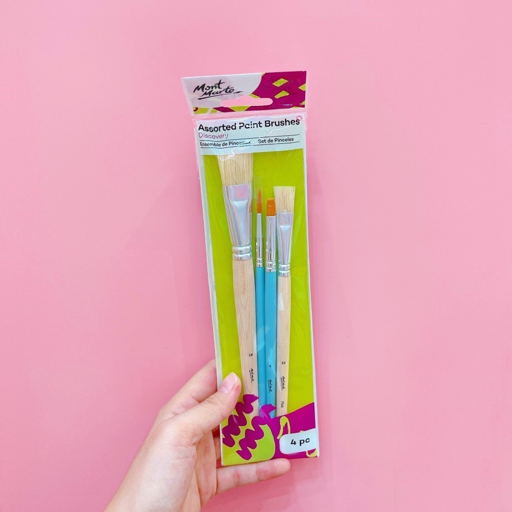 Bộ cọ vẽ Acrylic, Màu nước, Sơn dầu Mont Marte