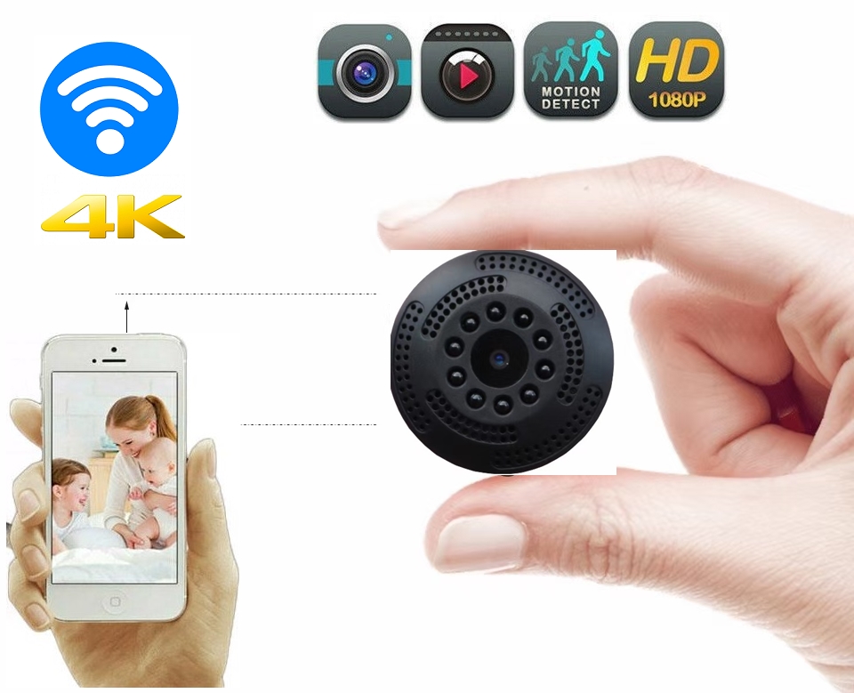 Camera WiFi Siêu Nhỏ X5 1080P WiFi Không Dây HD Quan Sát Ban Đêm Pin Khỏe IR Camera An Ninh Gia Đình Quan Sát Từ Xa Trên Điện Thoại