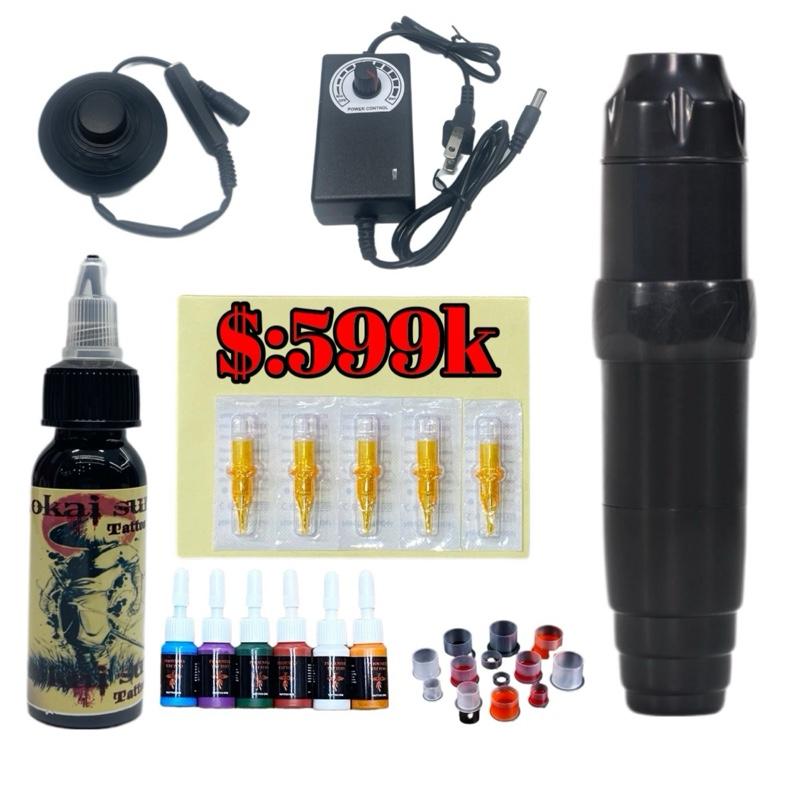 Combo 1 máy pen xăm hình kèm phụ kiện cơ bản