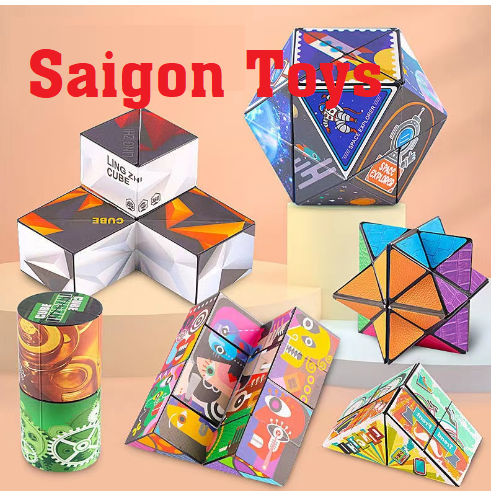 Đồ Chơi Khối Rubik 3D có từ tính Thay Đổi Hình Dạng Độc Đáo phát triển trí sáng tạo Cho Trẻ Thiết Kế Magnetic Magic Cube