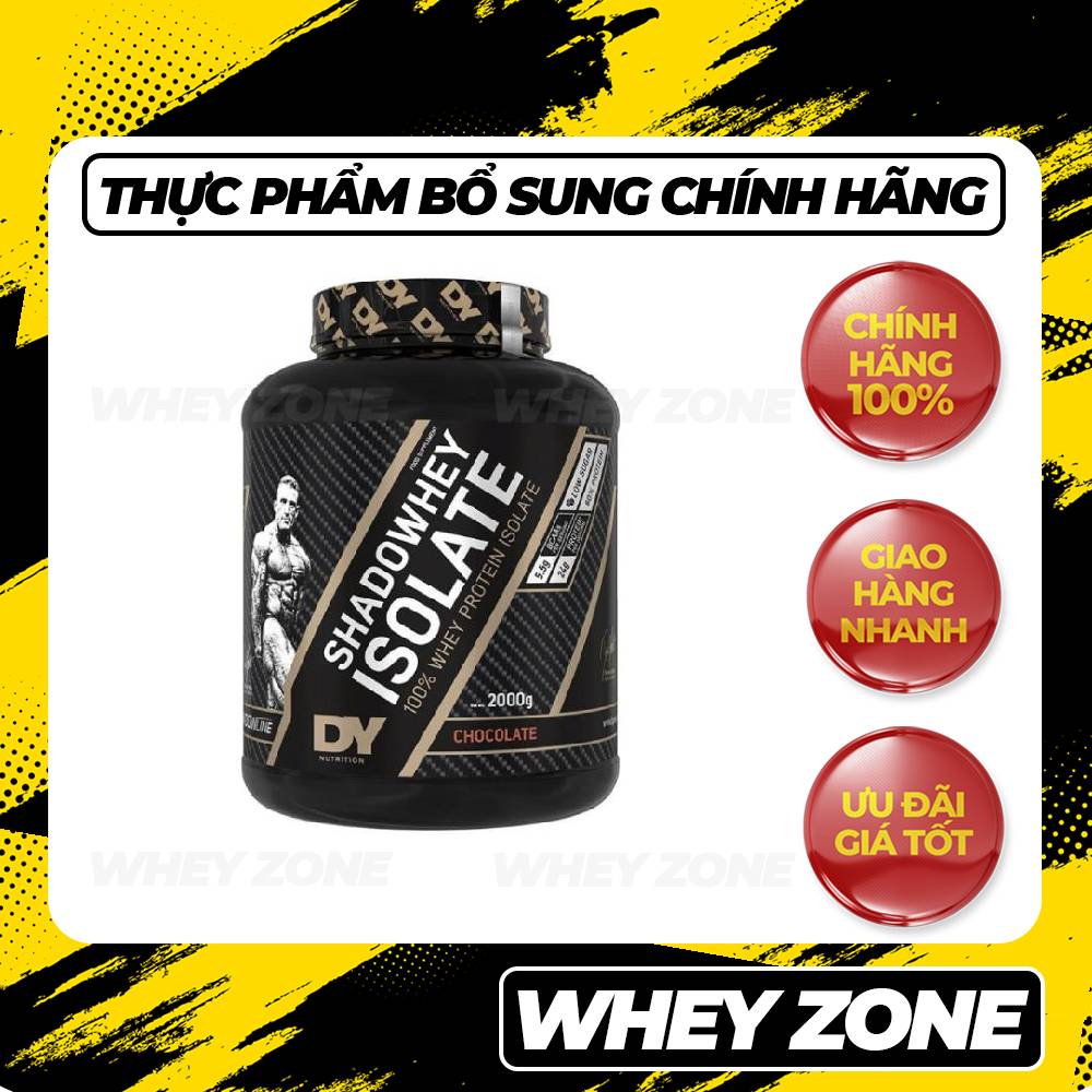 DY Whey Protein Shadowhey Isolate 2kg (66 servings) - Hỗ Trợ Tăng Cơ Giảm Mỡ Cho Nam Gymmer