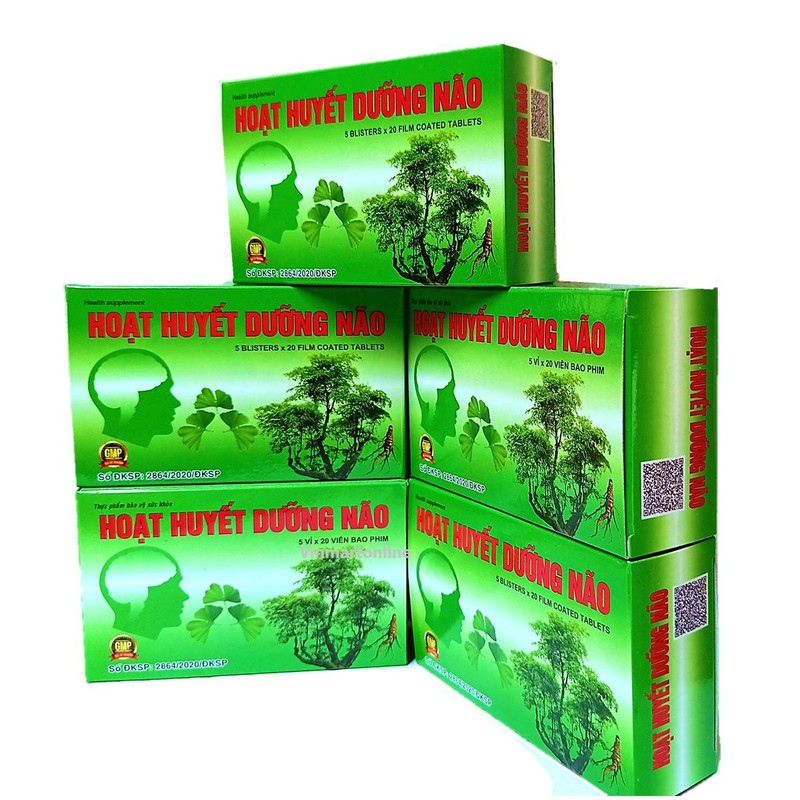 Hoạt huyết dưỡng não đại uy 10 hộp x 100 viên- hsd 2024 - 10 hộp hhdn