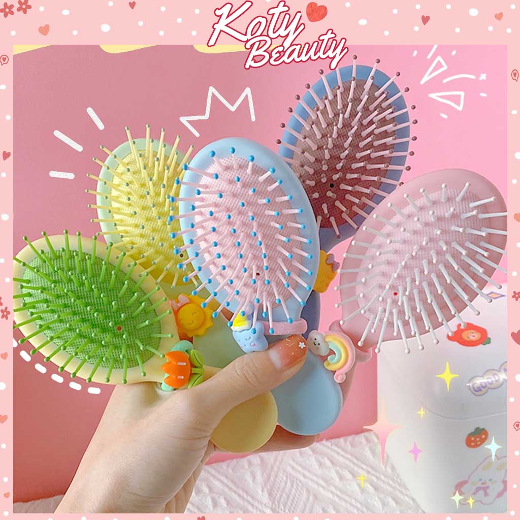 Lược gỡ rối tóc giả chải tóc chuyên dụng ❤️koty beauty❤️ lr4