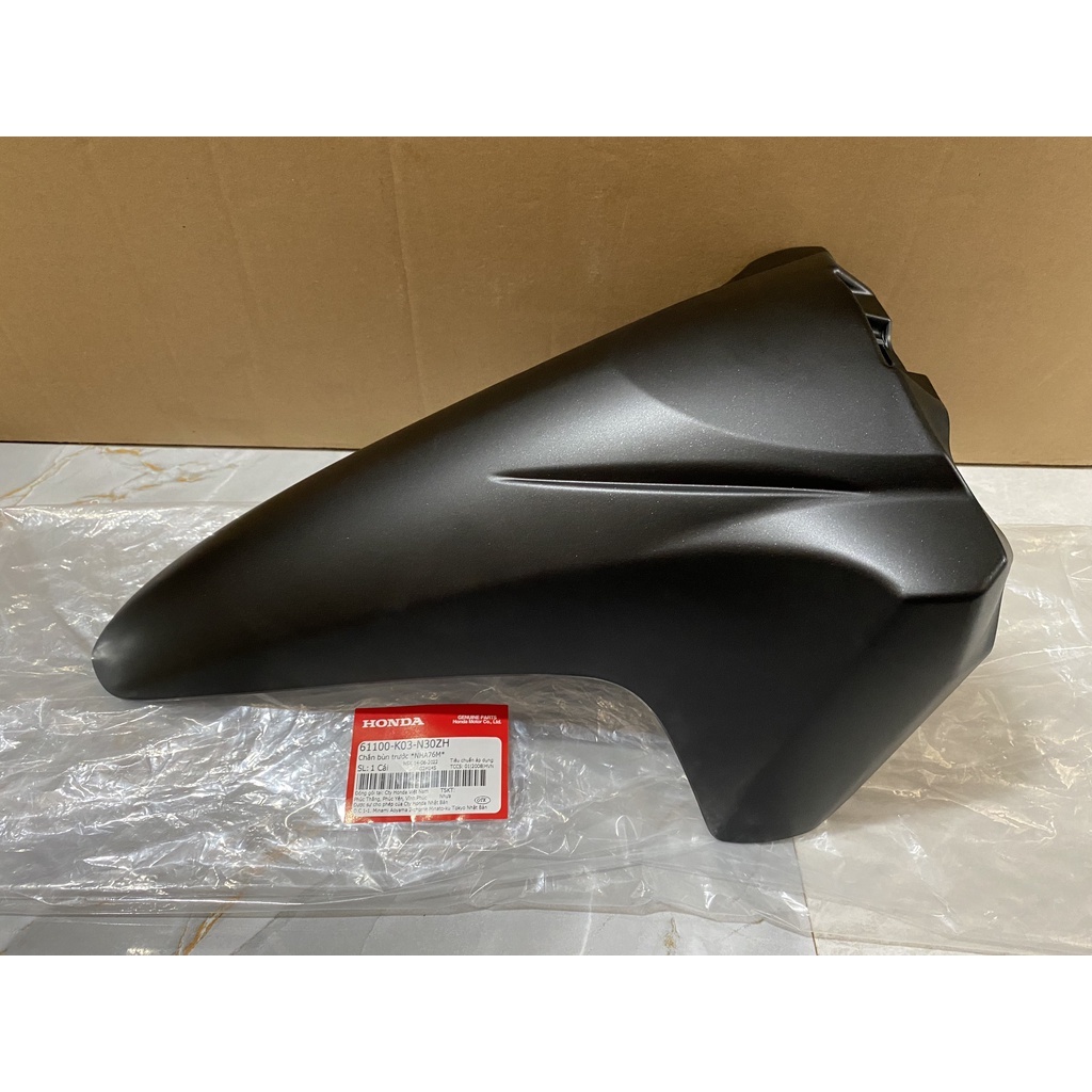 Chắn bùn trước - dè trước honda wave rsx110 năm 2016-2018-2019 màu đen nhám. 61100k03n30zh