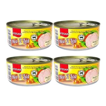 Combo 4 hộp heo 2 lát vissan 150g date mới nhất 2026