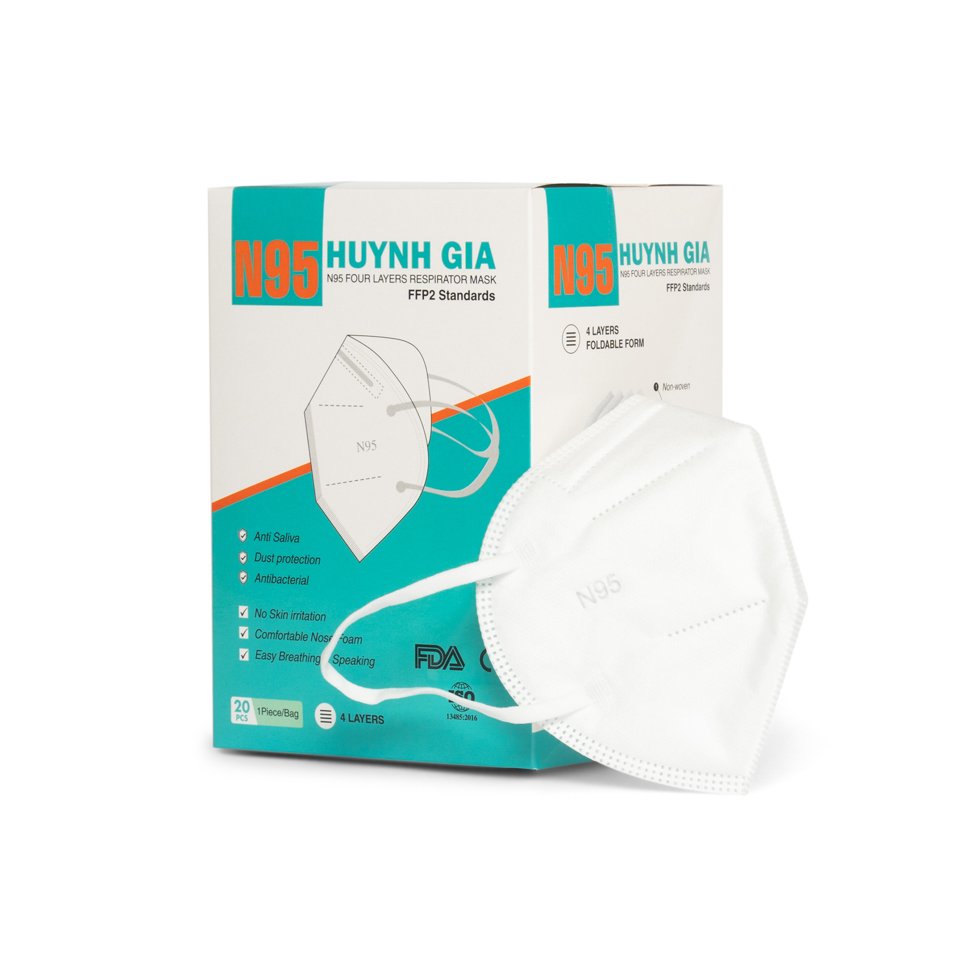 Khẩu trang N95 năm lớp Huỳnh Gia