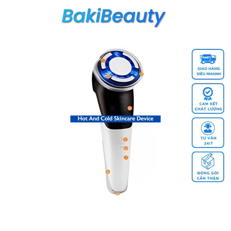 Máy massage mặt, làm ấm, nâng cơ mặt - thiết bị chăm sóc da mặt hot and cold skincare device