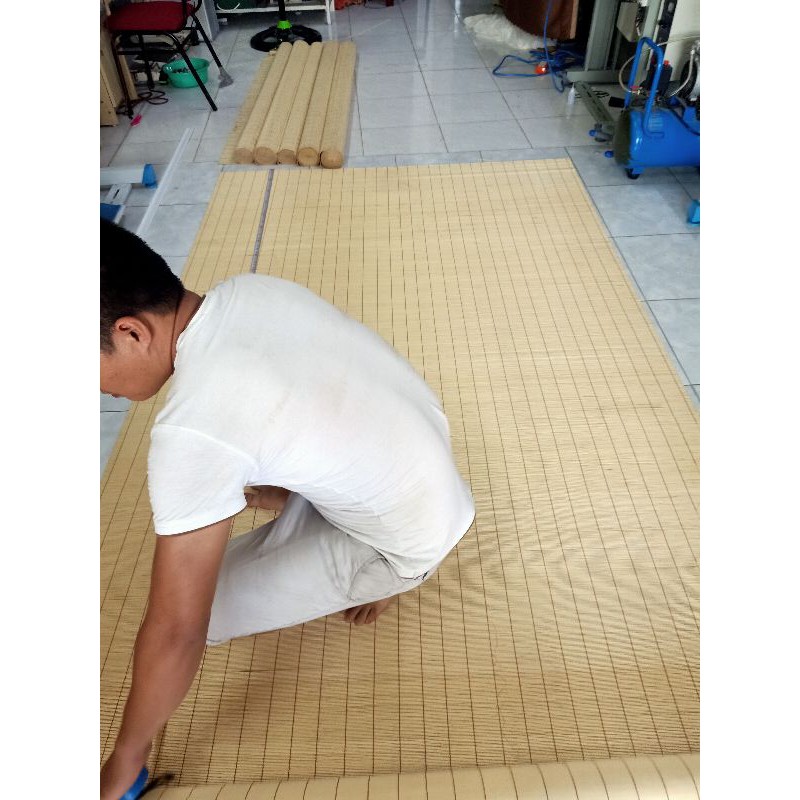 Mành tăm tre trang trí phông đám cưới siêu đẹp, mành tăm làm phông chụp hình